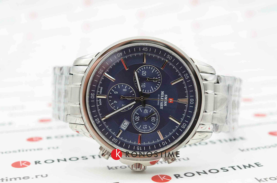 Часы Swiss Military by Chrono SM34052.03 — кварцевые, сталь металл