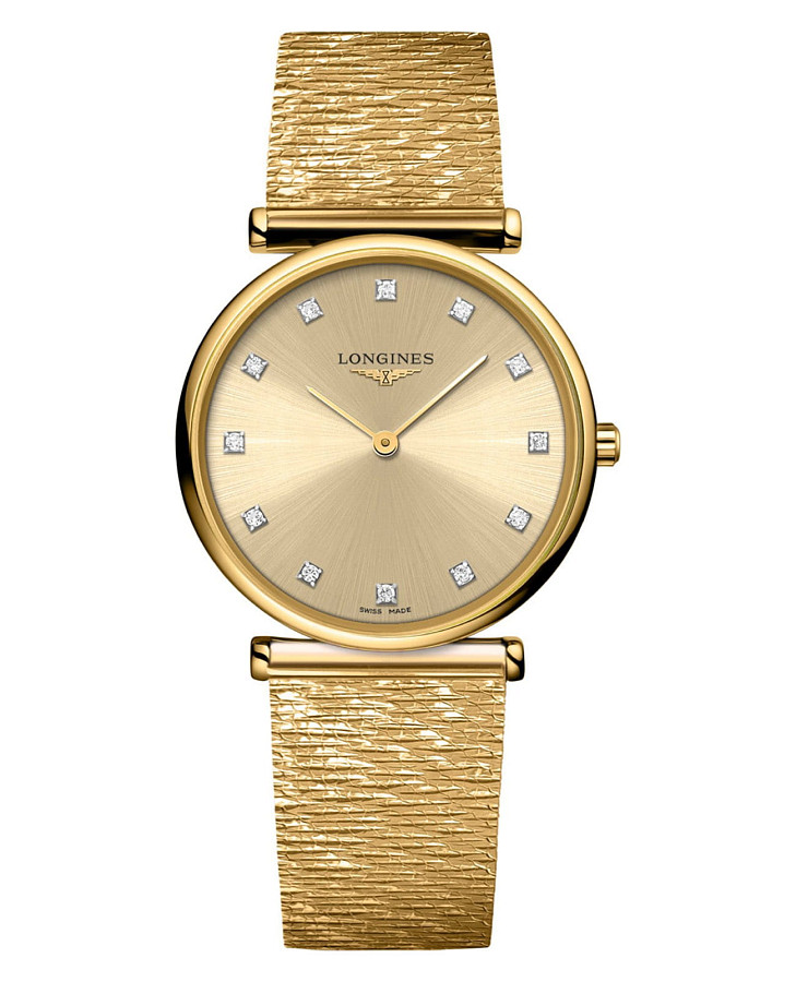 Часы Longines La Grande Classique L4.512.2.33.8 — женские, золотистый