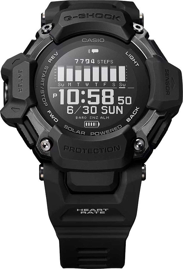 Часы Casio G-Shock GBD-H2000-1BDR (GBD-H2000-1B) — мужские, пластик