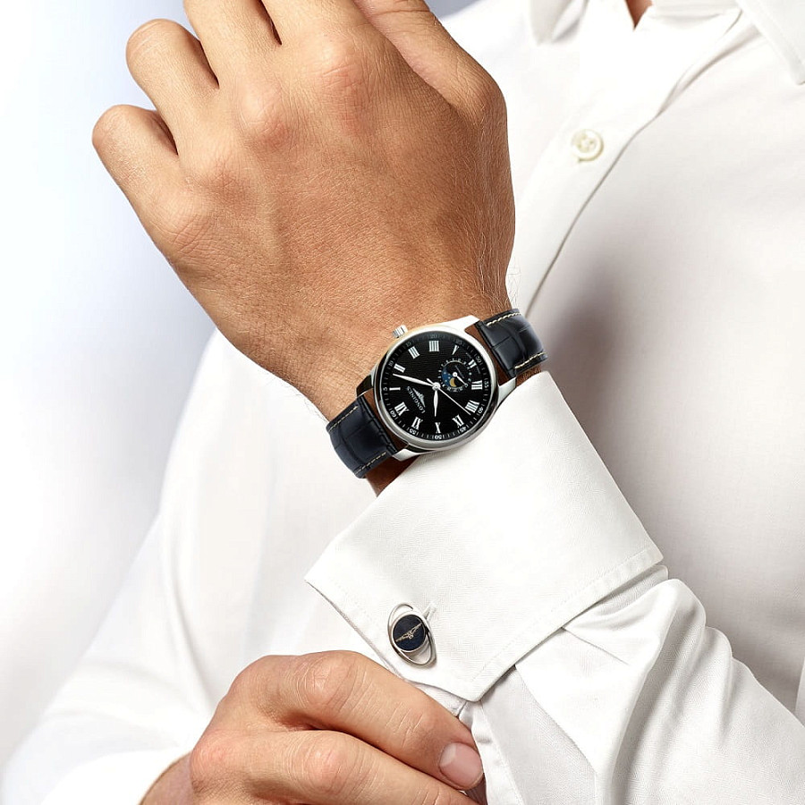 Часы Longines Master Collection L2.909.4.51.7 — мужские, кожаный