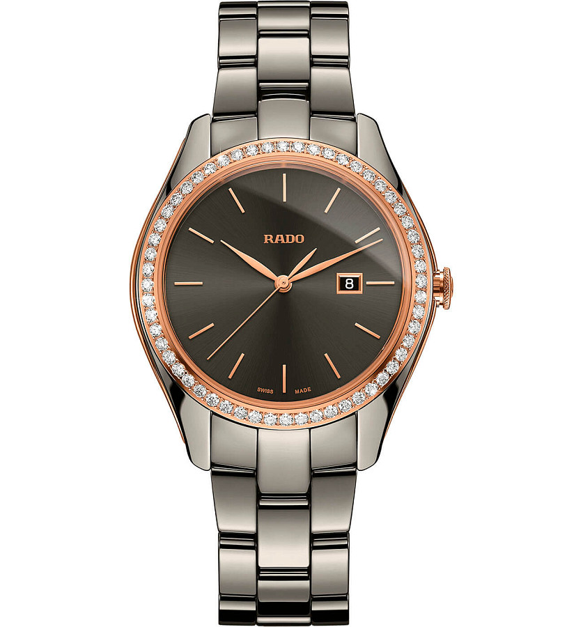 Часы Rado Hyperchrome Diamonds R32125102 — женские, черный