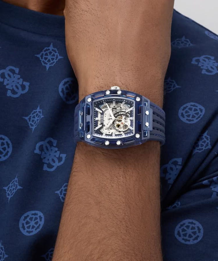 Часы Guess Trend Phoenix GW1073G1 — синий, пластик