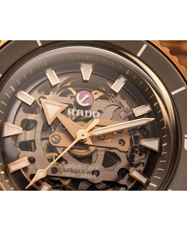 Часы Rado Captain Cook High-Tech Ceramic R32150162 — мужские, высокотехнологичная керамика + титан