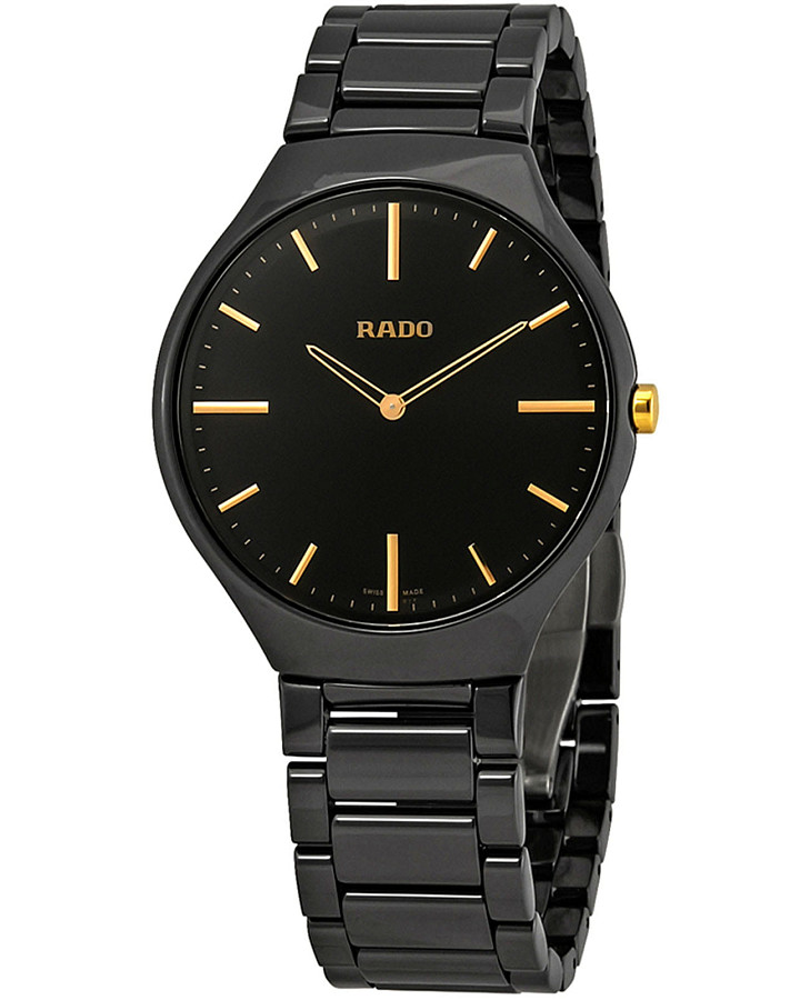 Часы Rado True Thinline R27741172 — женские, черный