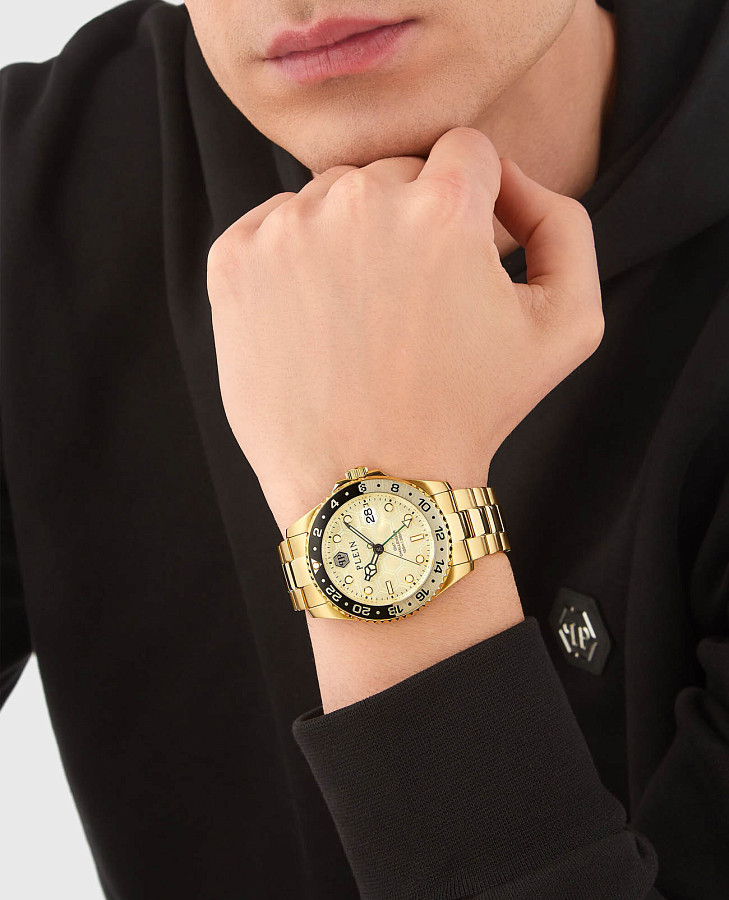 Часы Philipp Plein GMT-I Challenger PWYBA0423 — кварцевые, сталь металл