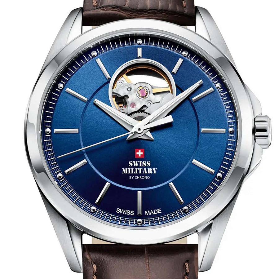 Часы Swiss Military by Chrono SMA34085.35 — механические, металл сталь