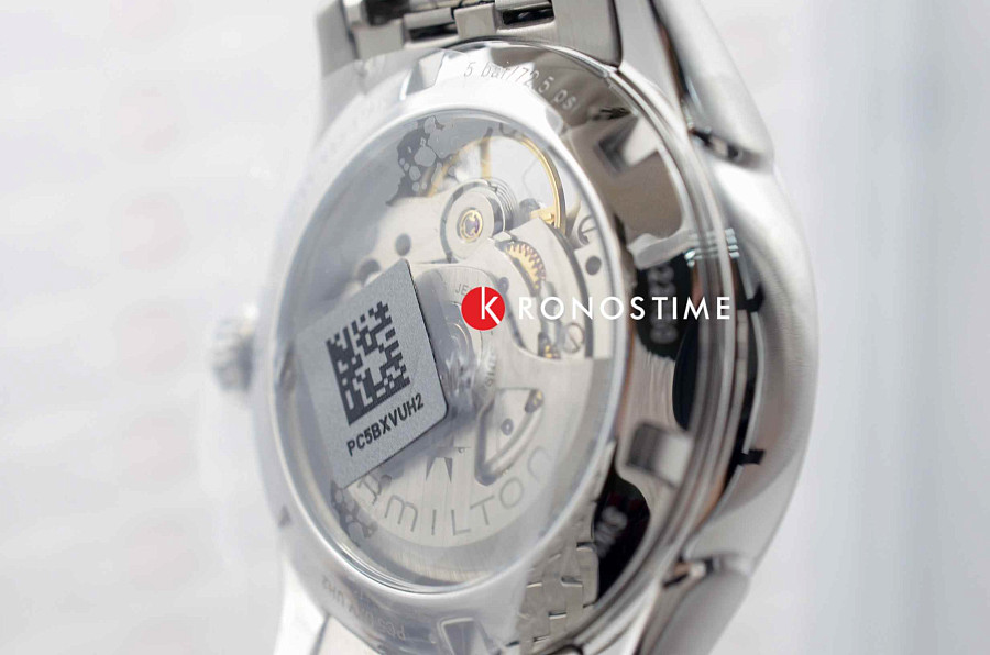 Часы Hamilton Jazzmaster Open Heart Auto H32215140 — синий, сталь металл