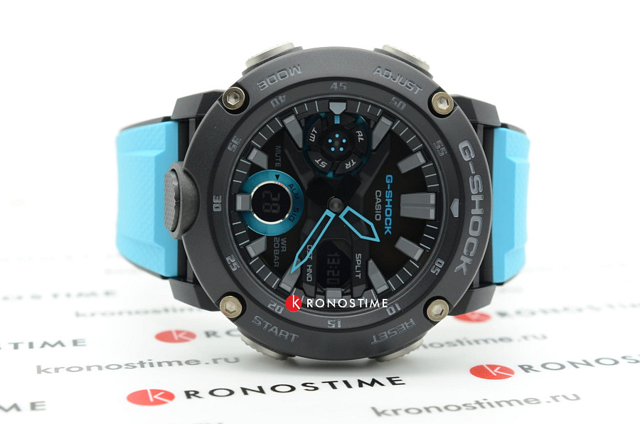 Часы Casio G-Shock GA-2000-1A2DR (GA-2000-1A2) — пластик, мужские