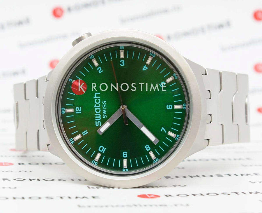 Часы Swatch Big Bold Irony Standard SB07S101G — кварцевые, сталь металл