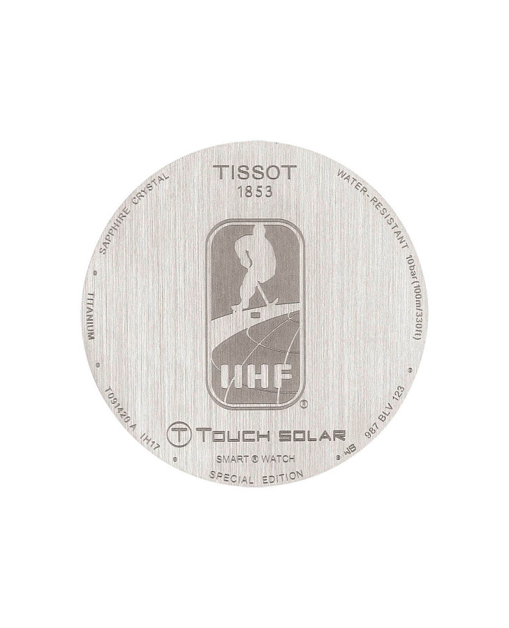 Часы Tissot T-Touch Expert Solar Ice Hockey T091.420.47.057.02 — кварцевые, металл титан