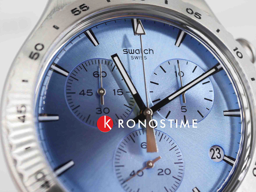 Часы Swatch I New Chrono YVS528G — нержавеющая сталь, женские