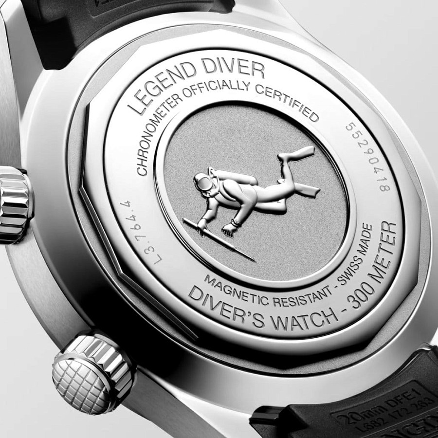 Часы Longines Legend Diver L3.764.4.50.9 — металл сталь, Швейцария
