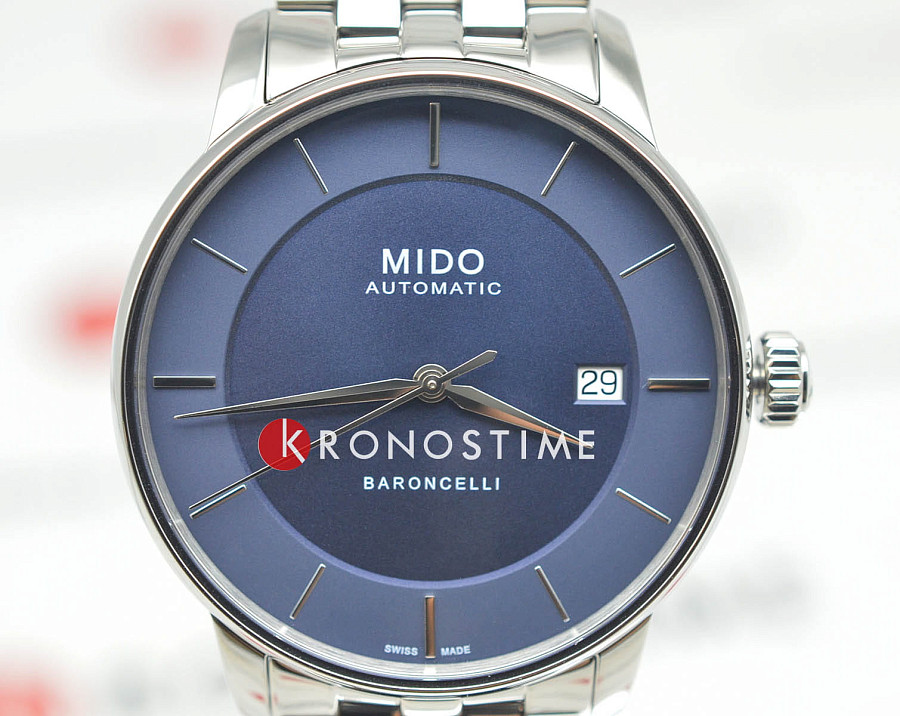 Часы Mido Baroncelli Signature M037.407.11.041.00 — сталь металл, Швейцария