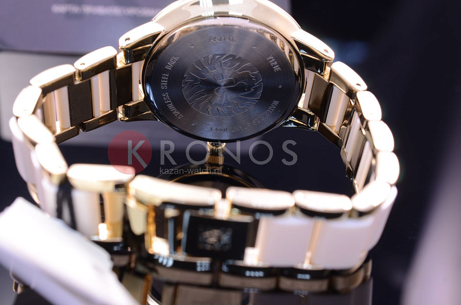 Часы Anne Klein Plastic 1412IVGB — сталь c pvd покрытием + пластик, женские