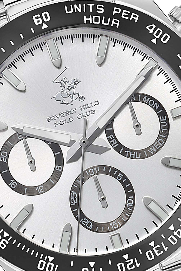 Часы Beverly Hills Polo Club Quartz BP3608X.330 — серебристый, кварцевые