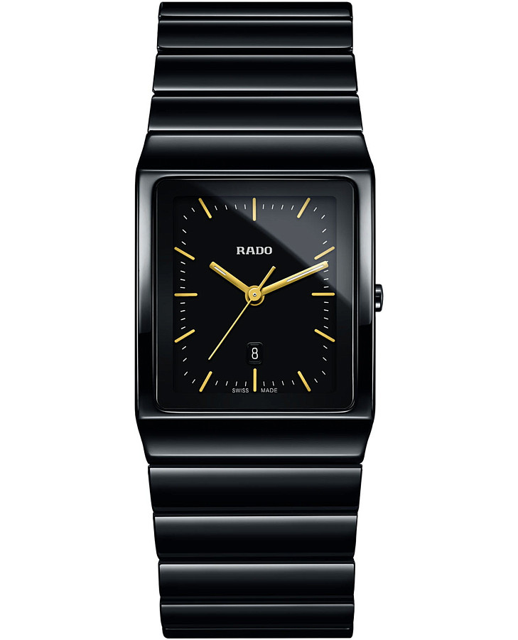 Часы Rado Ceramica R21700182 — мужские, черный