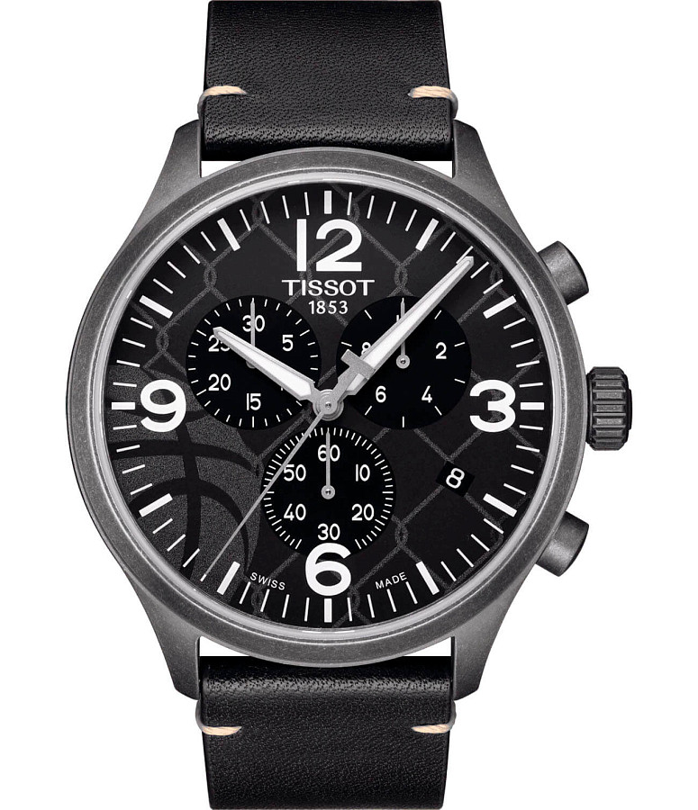 Часы Tissot Chrono XL 3X3 Street Basketbal T116.617.36.067.00 — мужские, черный