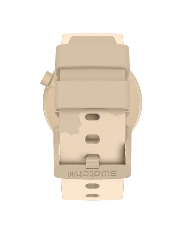 Часы Swatch Big Bold Bioceramic SB03C101 — мужские, бежевый