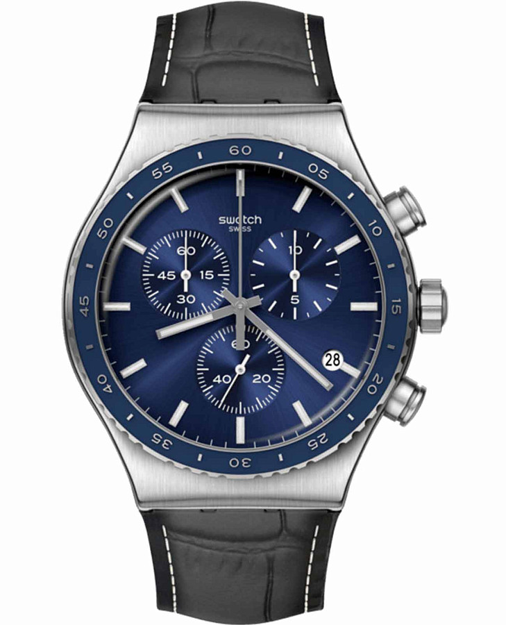 Часы Swatch I New Chrono YVS496 — женские, синий