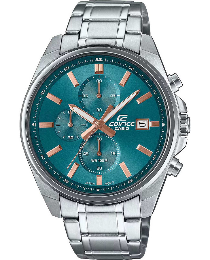 Часы Casio Edifice EFV-610DE-2A — мужские, зеленый