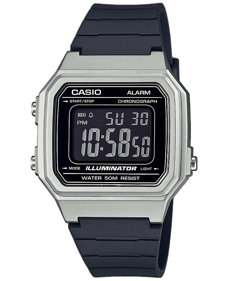 Часы Casio Standard Digital W-217HM-7BVEF (W-217HM-7B) — мужские, черный