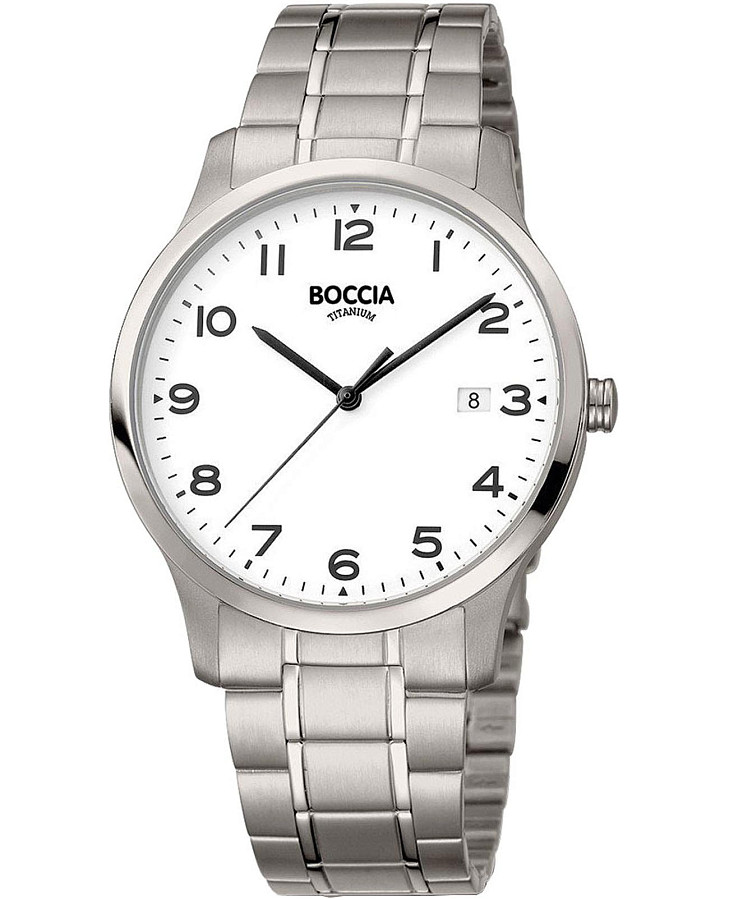 Часы Boccia Titanium 3620-01 — мужские, белый