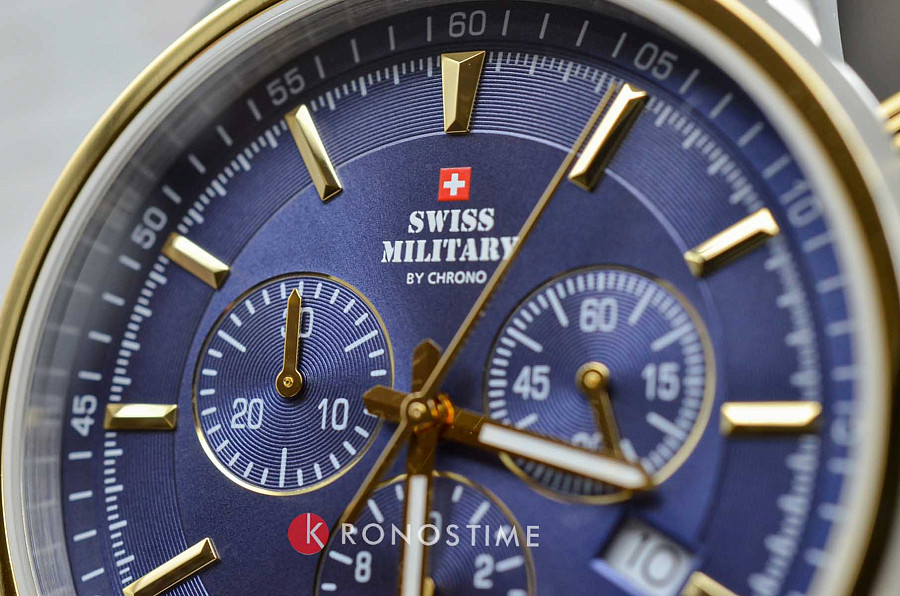 Часы Swiss Military by Chrono SM34052.27 — нержавеющая сталь с pvd-покрытием, мужские
