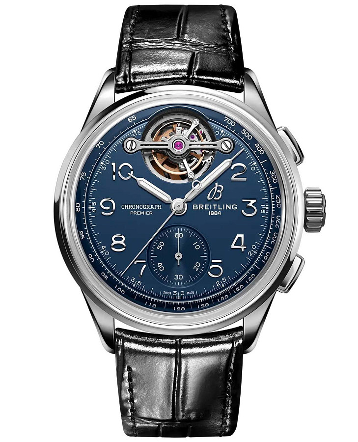 Часы Breitling Premier B21 Chronograph Tourbillon 42 LB2120171C1P1 — мужские, синий