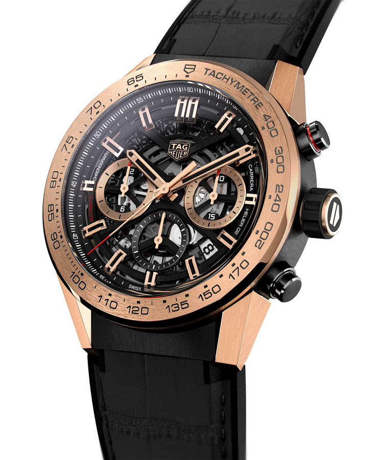Часы TAG Heuer Carrera CBG2A51.FC6450 — кожа + каучук, мужские