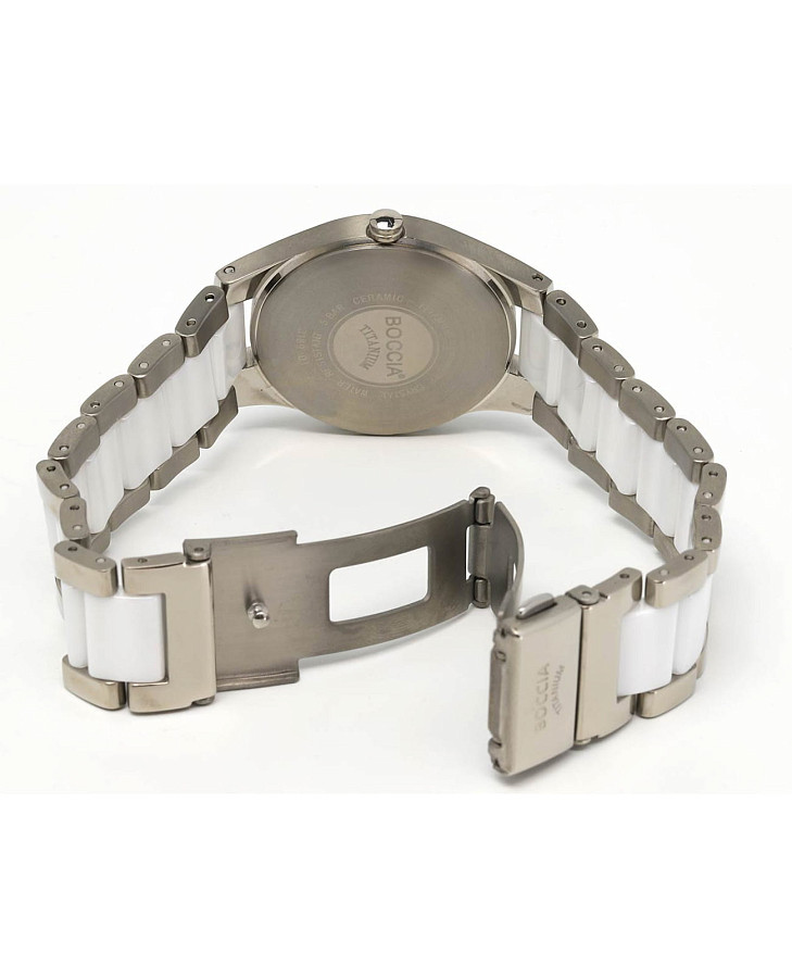 Часы Boccia Titanium Circle-Oval 3189-01 — керамика титан металл, Германия
