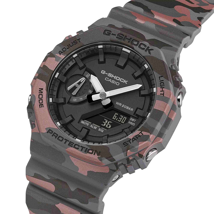 Часы Casio G-Shock GA-2100CM-8A — кварцевые, пластик