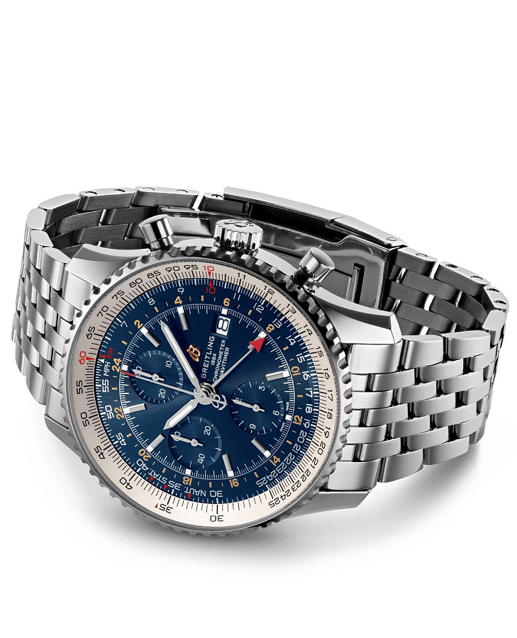 Часы Breitling Navitimer Chronograph GMT 46 A24322121C2A1 — сталь металл, Швейцария