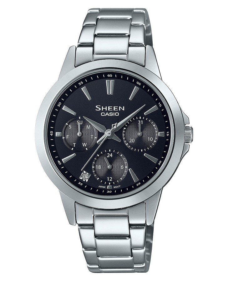 Часы Casio Sheen SHE-3516D-1A — женские, черный