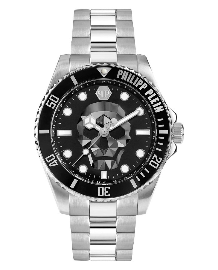 Часы Philipp Plein The Skull PWOAA0522 — мужские, черный