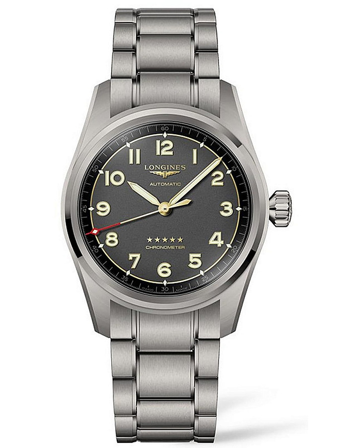 Часы Longines Spirit L3.810.1.53.6 — мужские, черный