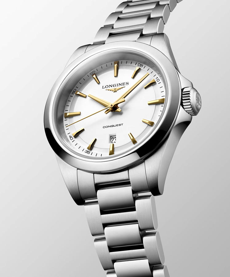 Часы Longines Conquest 30 mm L3.350.4.12.6 — сталь металл, Швейцария