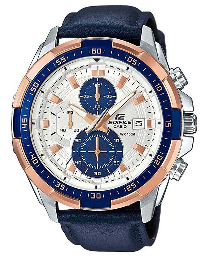 Часы Casio Edifice EFR-539L-7CVUDF (EFR-539L-7C) — мужские, коричневый