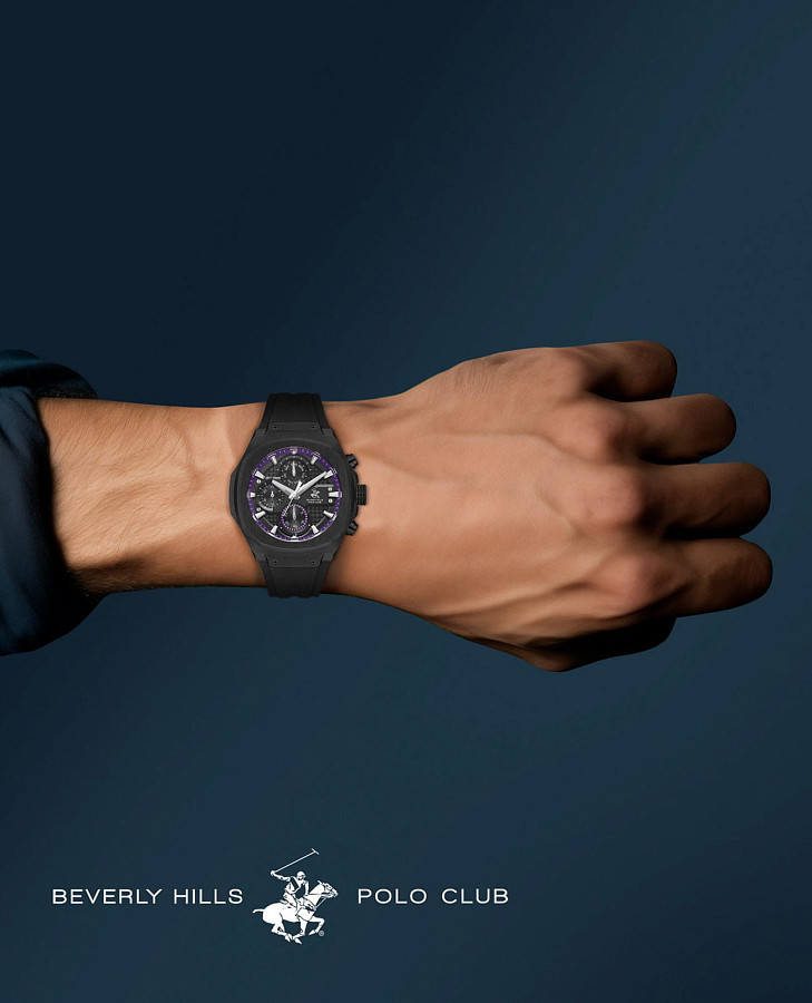 Часы Beverly Hills Polo Club Quartz BP3623X.651 — каучук, мужские