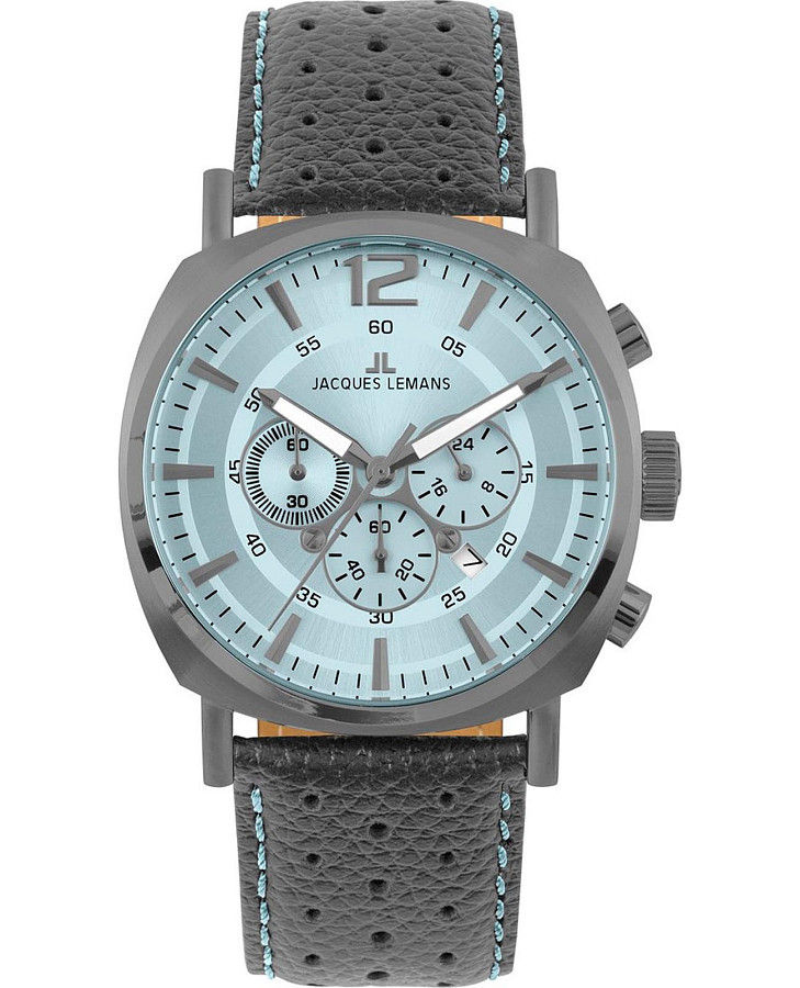 Часы Jacques Lemans Lugano 1-1645S — мужские, голубой