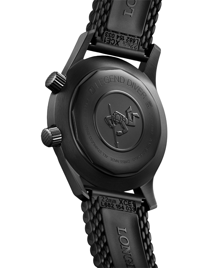 Часы Longines Legend Diver Watch L3.774.2.50.9 — механические, сталь металл