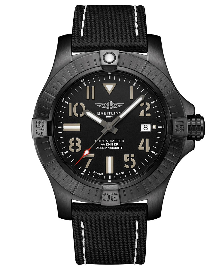 Часы Breitling Avenger Automatic 45 Seawolf Night Mission V17319101B1X1 — мужские, черный