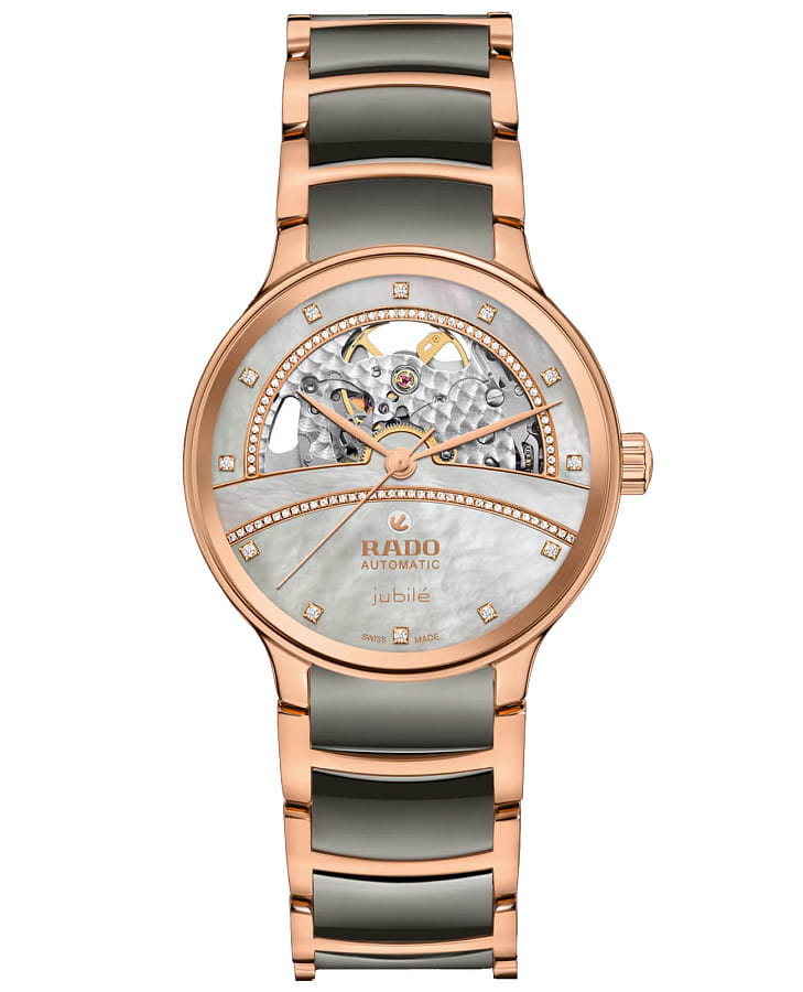 Часы Rado Centrix Open Heart Diamonds R30029952 — женские, серый
