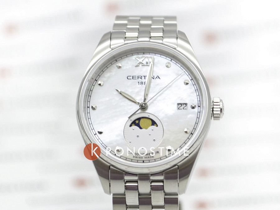 Часы Certina DS-8 Lady Moon Phase C033.257.11.118.00 — кварцевые, Швейцария, женские
