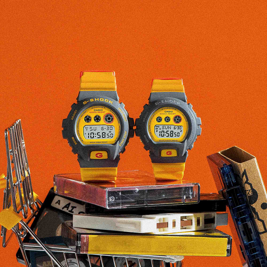 Часы Casio G-Shock DW-6900Y-9DR (DW-6900Y-9) — электронные, Япония, мужские
