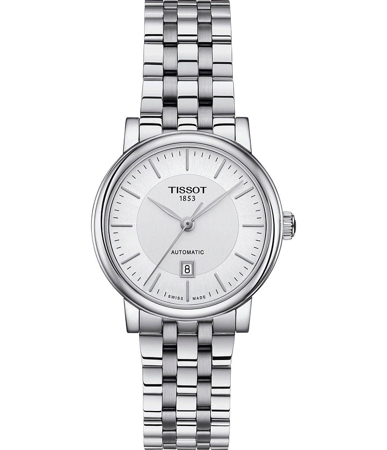 Часы Tissot Carson Automatic Lady T122.207.11.031.00 — женские, белый