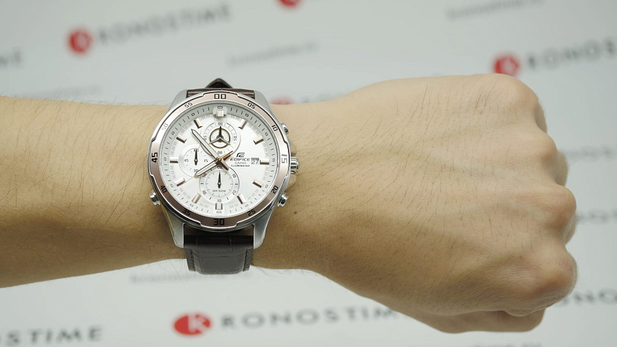 Часы Casio Edifice EFR-547L-7A — белый, кварцевые