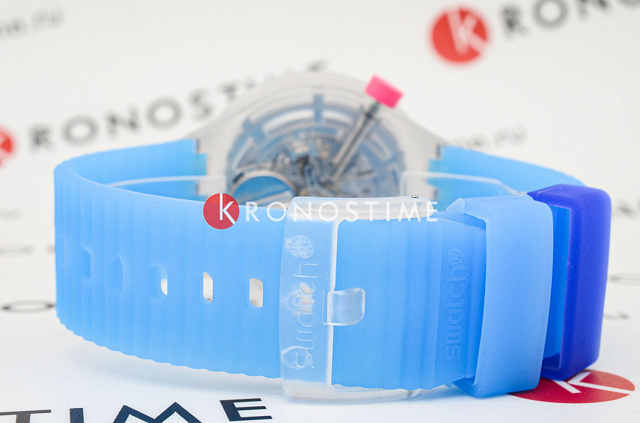 Часы Swatch Neon Hielo SB01K400 — силикон, женские