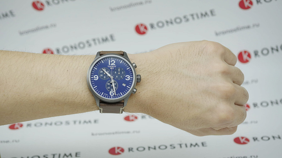 Часы Tissot Chrono XL T116.617.36.047.00 — синий, сталь металл