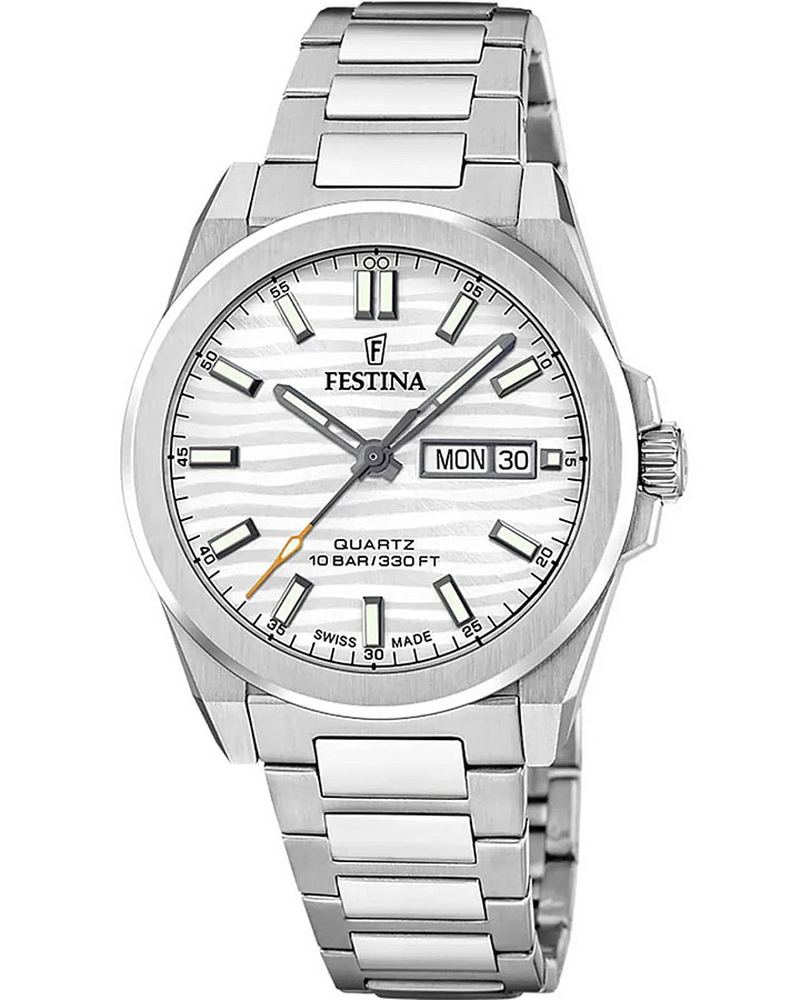 Часы Festina Swiss Made F20073/1 — мужские, белый