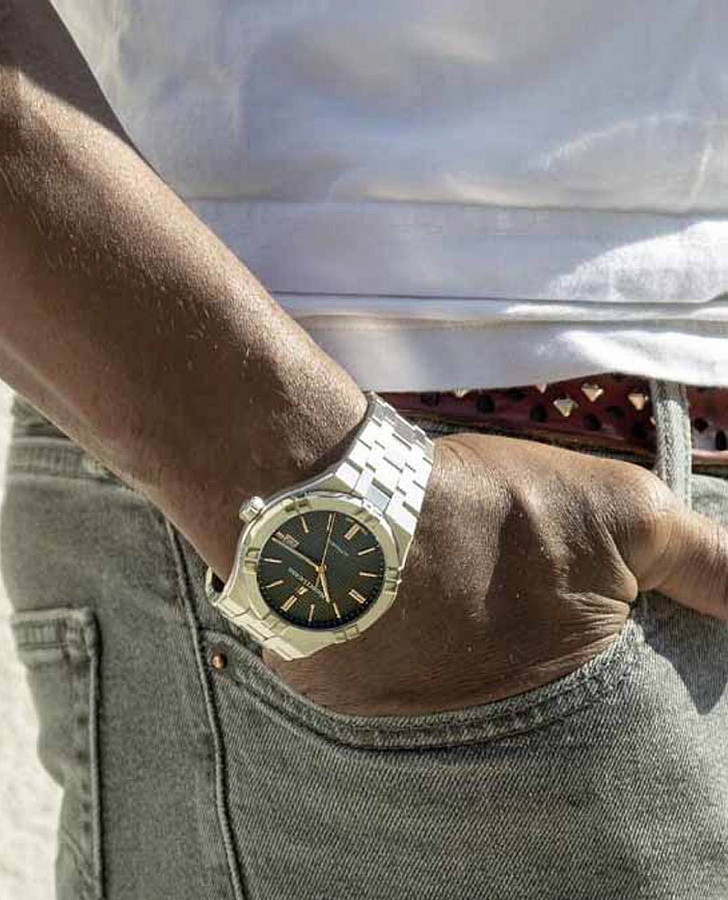 Часы Maurice Lacroix Aikon Automatic AI6008-SS002-331-2 — металл сталь, мужские, Швейцария